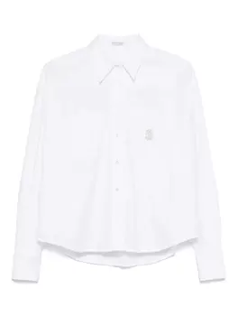 Рубашка из хлопка Brunello Cucinelli, белый