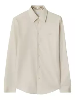 Рубашка из хлопка Burberry, нейтральный