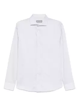 Рубашка из хлопка Canali, серый