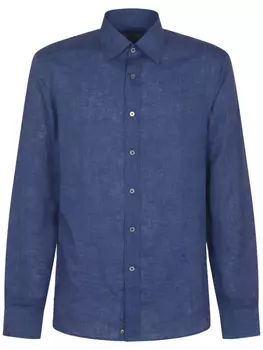 Рубашка из хлопка Canali, синий