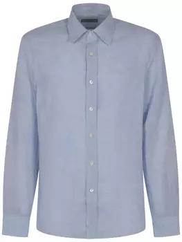 Рубашка из хлопка Canali, синий