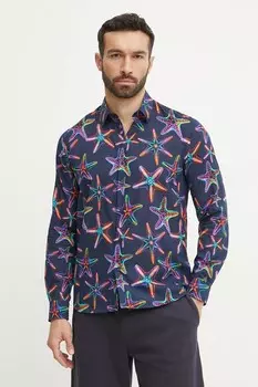 Рубашка из хлопка CARACAL Vilebrequin, темно-синий