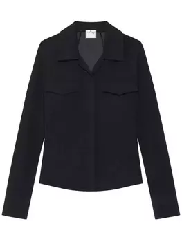 Рубашка из хлопка Courrges, черный