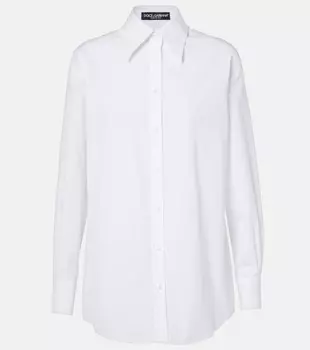 Рубашка из хлопка Dolce&Gabbana, цвет bianco ottico