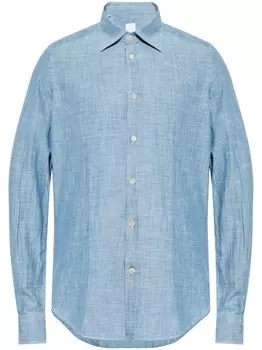 Рубашка из хлопка Eleventy, синий