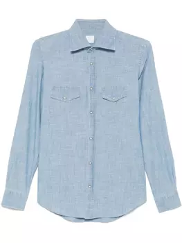 Рубашка из хлопка Eleventy, синий