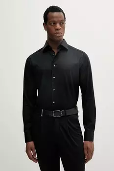 Рубашка из хлопка Eton, черный