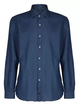 Рубашка из хлопка Fay, синий