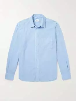 Рубашка из хлопка и поплина ASPESI, синий