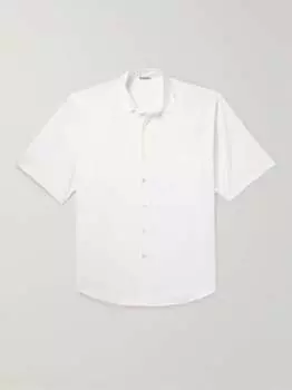 Рубашка из хлопка и поплина AURALEE, белый