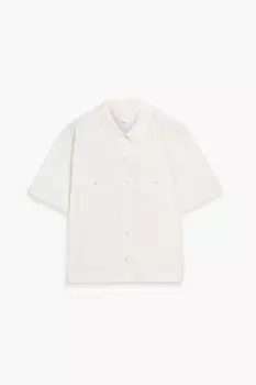 Рубашка из хлопка и поплина ONIA, белый