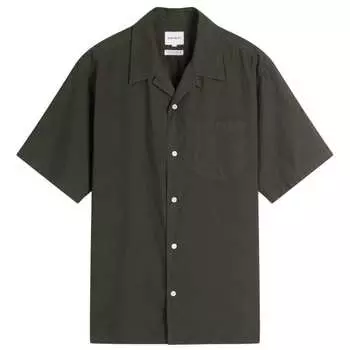 Рубашка из хлопка и тенселя Carsten Norse Projects, черный