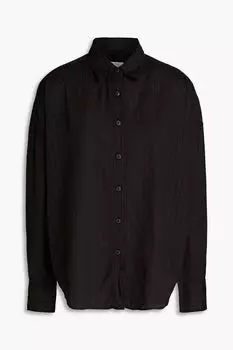 Рубашка из хлопка и жаккарда RAG & BONE, черный