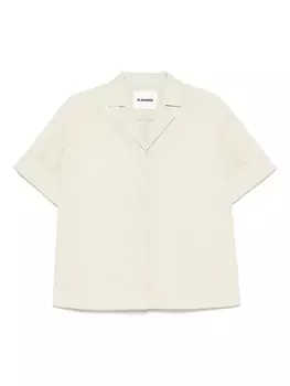 Рубашка из хлопка Jil Sander, зеленый