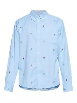 Рубашка из хлопка Kenzo, синий