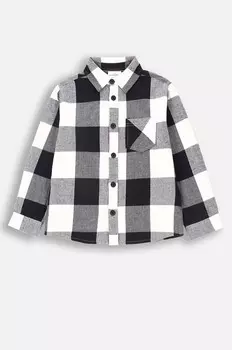 Рубашка из хлопка крокодила для детей Coccodrillo, белый