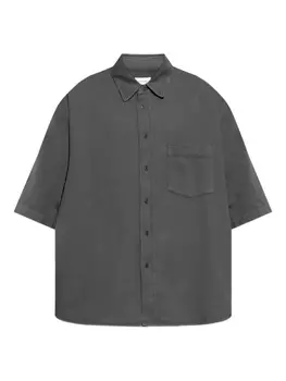 Рубашка из хлопка LEMAIRE, серый