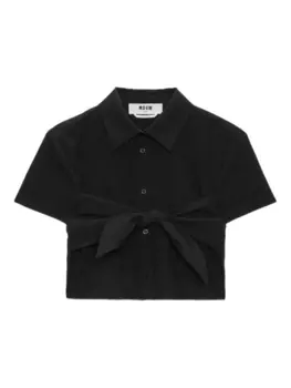 Рубашка из хлопка MSGM, черный