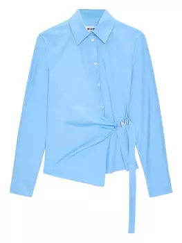 Рубашка из хлопка MSGM, синий