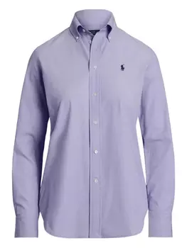 Рубашка из хлопка на пуговицах Polo Ralph Lauren, фиолетовый