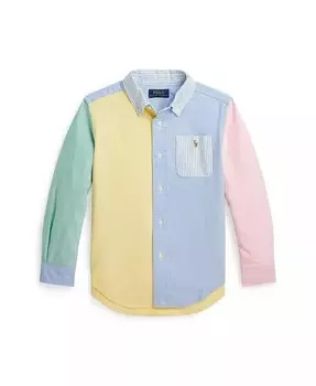 Рубашка из хлопка Оксфорд для малышей и маленьких мальчиков Polo Ralph Lauren, мультиколор