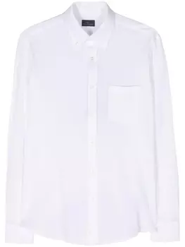Рубашка из хлопка пике Paul & Shark, белый
