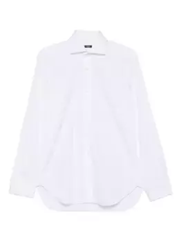 Рубашка из хлопка с длинными рукавами Barba, белый