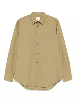 Рубашка из хлопка с подвеской-пуговицей Paul Smith, зеленый