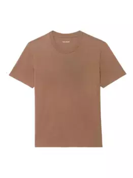 Рубашка из хлопка с принтом черепа Томми Zadig&Voltaire, коричневый