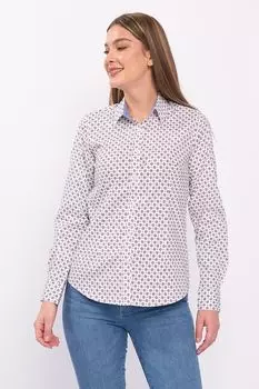 Рубашка из хлопка с рисунком Kvl By Kenvelo, белый