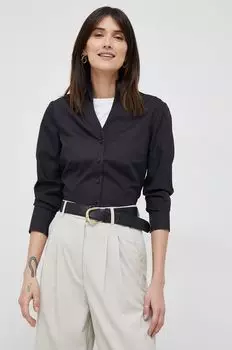 Рубашка из хлопка Seidensticker, черный