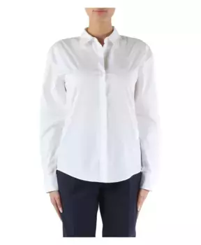 Рубашка из хлопка стрейч подружке Hugo Boss, белый