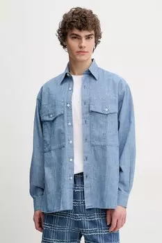 Рубашка из хлопка Sunflower, синий