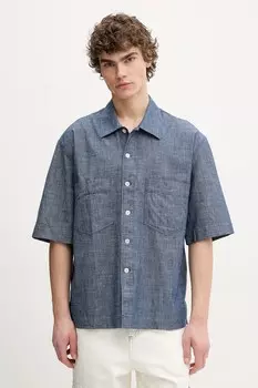 Рубашка из хлопка Sunflower, темно-синий