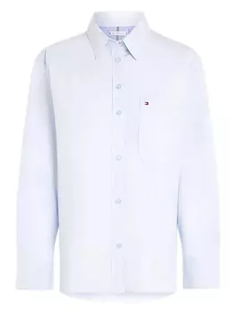 Рубашка из хлопка Tommy Hilfiger, синий