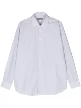 Рубашка из хлопка в клетку Corneliani, белый