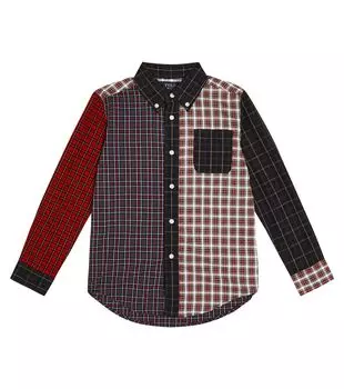 Рубашка из хлопка в клетку Polo Ralph Lauren Kids, мультиколор