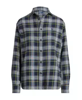 Рубашка из хлопка в клетку Ralph Lauren, мультиколор