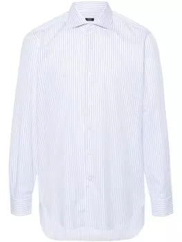 Рубашка из хлопка в полоску Barba, белый