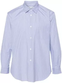Рубашка из хлопка в полоску Comme Des Garons Shirt, синяя