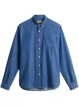 Рубашка из хлопка Woolrich, синий