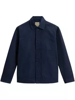 Рубашка из хлопка Woolrich, синий