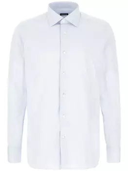 Рубашка из хлопка Zegna, синий