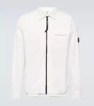 Рубашка из хлопкового габардина C.P. Company, белый