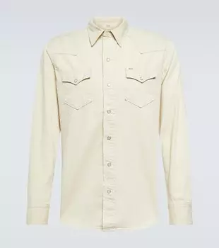 Рубашка из хлопкового габардина Polo Ralph Lauren, бежевый