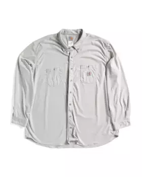 Рубашка из хлопкового гибрида Big And Tall Force Carhartt, светло-серый