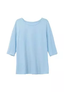 Рубашка из хлопкового пике Sheego, небесно-голубой