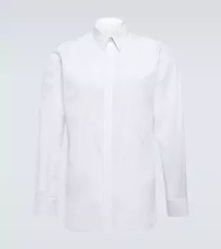 Рубашка из хлопкового поплина 4G Givenchy, белый