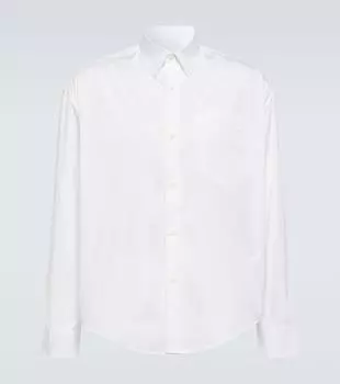 Рубашка из хлопкового поплина Ami Paris, белый