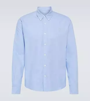 Рубашка из хлопкового поплина Ami Paris, синий